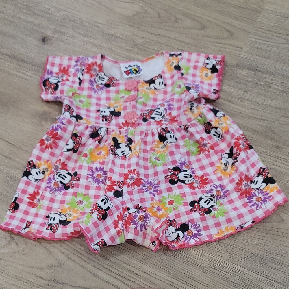 Minnie Mouse Floral Romper by Disney Size 2/3 Vintage Made in USA